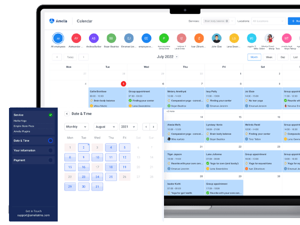 Create shifts, appointments,